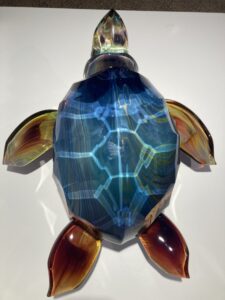 A Murano glass sculpture of a tortoise